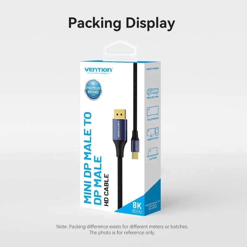 Kabel Mini DP auf DP 2M/BLAU Hcflh Vention