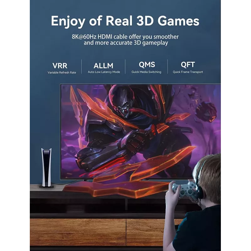 HDMI Kabel 8K/10M Schwarz Aanbl Vention