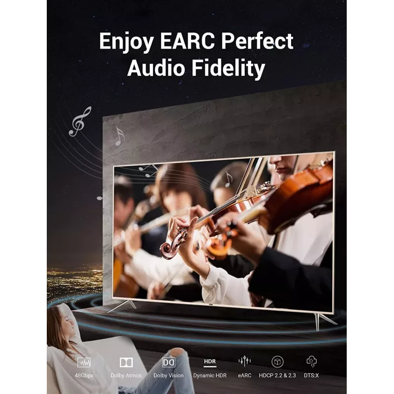 HDMI Kabel 8K/10M Schwarz Aanbl Vention