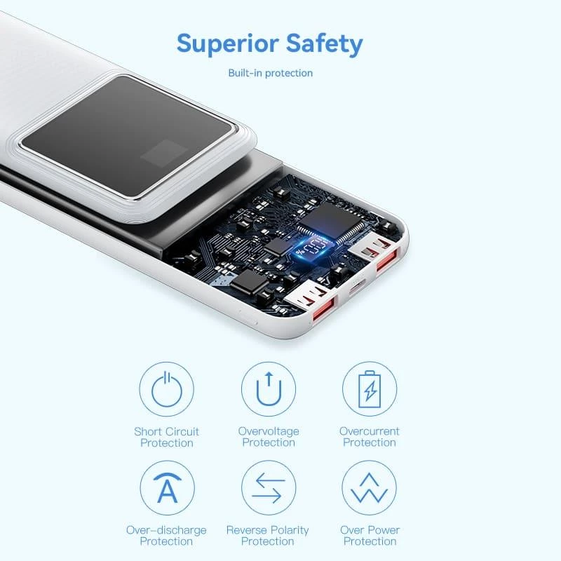 Powerbank USB 10000MAH 22.5W/SCHWARZ FHKB0 Vention