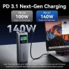 Powerbank USB 27000MAH 140W/FKEH0 Vention