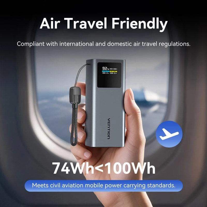 Powerbank USB 20000MAH 100W/FKCH0 Vention