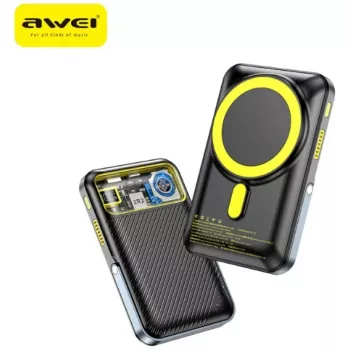 Powerbank Awei PA-10 10000mAh indukcyjny MagSafe Schwarz