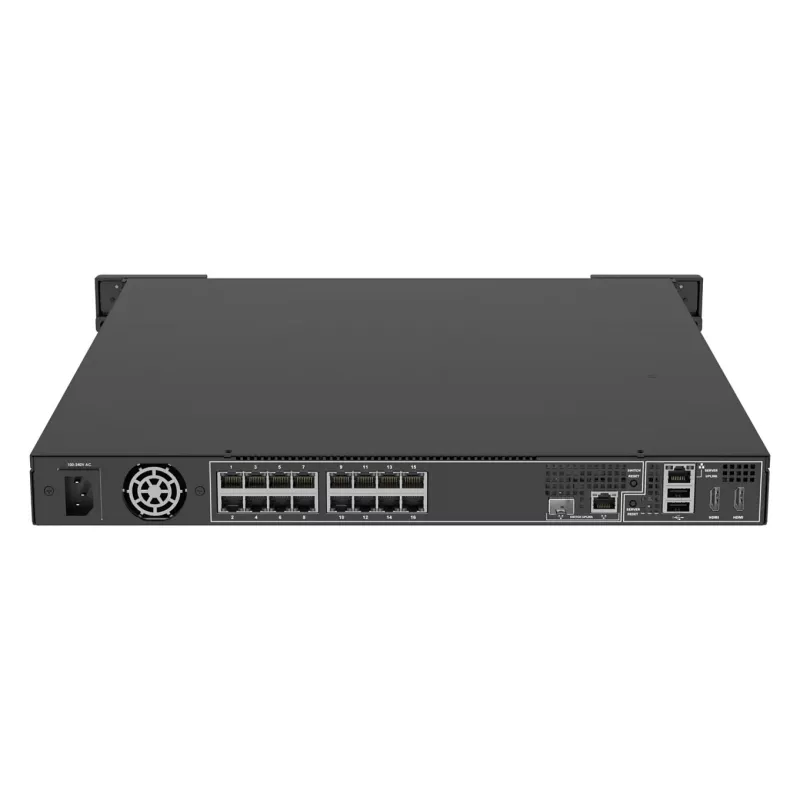 Network Video Recorder AXIS S2216 Mk II 16-Kanal, 4 TB HDD, 256 GB SSD, RAID 0/1/10, FIPS 140-2 L2, 1U, Schwarz