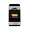 Freistehender Herd Electrolux LKR540266X — 4-Zonen-Glaskeramik-Kochfeld, Elektrobackofen 57 l, Edelstahl, Energieeffizienzklasse A, 50 cm