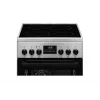 Freistehender Herd Electrolux LKR540266X — 4-Zonen-Glaskeramik-Kochfeld, Elektrobackofen 57 l, Edelstahl, Energieeffizienzklasse A, 50 cm