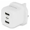 Dicota Netzteil - kompakt, Laptop - 32 Watt - 3 A - 3 Ausgangsports (USB-C, 2 x USB)