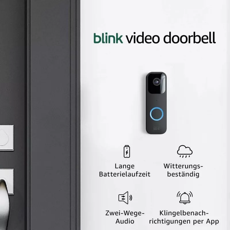 Amazon Blink Video Doorbell Schwarz