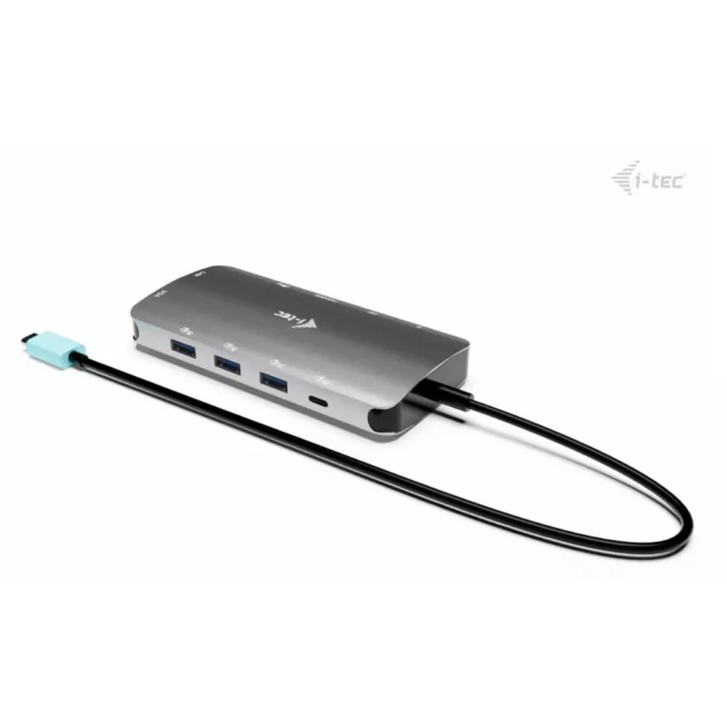 Dockingstation ITEC i-tec USB-C Metal Nano 3x Display (DP, HDMI, VGA) mit Power Delivery 100 W, 4x USB-A, Gigabit Ethernet