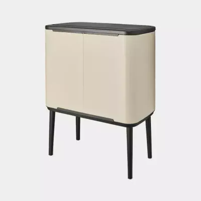 Brabantia Bo Touch Bin 33 L 3 Körbe Beige Breite 540 mm Tiefe 312 mm Höhe 680 mm