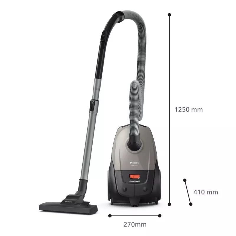 Bodenstaubsauger Philips 2000 series XD2152/12 — 850 W, 3 L Staubbeutel, HEPA-Filter, Trockenreinigung