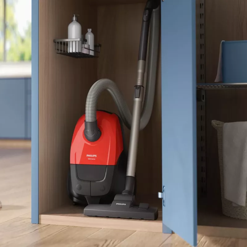 Bodenstaubsauger Philips 1000 Series XD1111/10, 800 W, Trockenreinigung, Staubbeutel 3 L, HEPA, 77 dB