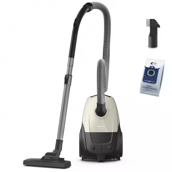Staubsauger | PHILIPS | Eingangsleistung 800 W | Staubkapazität 3 L | Bodenstaubsauger | Reinigungstyp Trocken | Staubbehälter Staubbeutel | Farbe Schwarz/Beige | XD1101/10