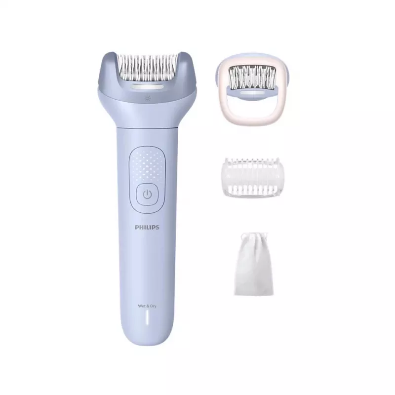 Epilierer Philips 8000 Series BRE708/00 — kabellos nass & trocken, 32 Pinzetten, 2 Geschwindigkeiten, blau
