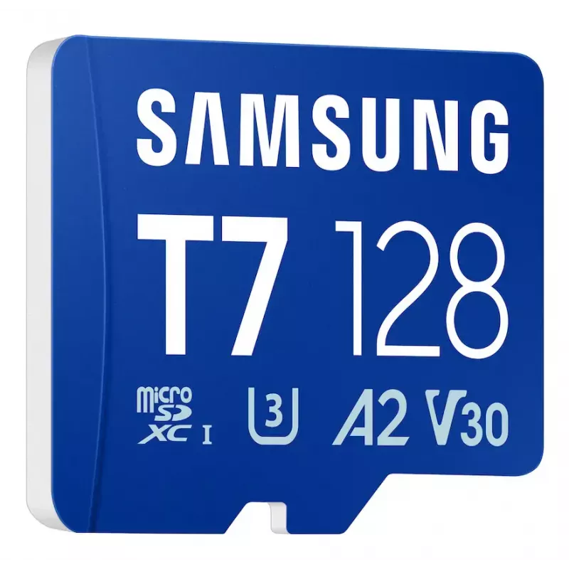 MicroSDXC-Speicherkarte Samsung T7 128 GB UHS-I U3 V30 170 MB/s Blau