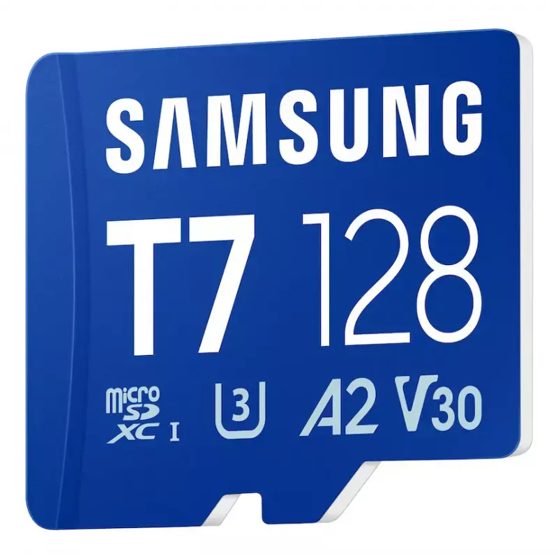 MicroSDXC-Speicherkarte Samsung T7 128 GB UHS-I U3 V30 170 MB/s Blau