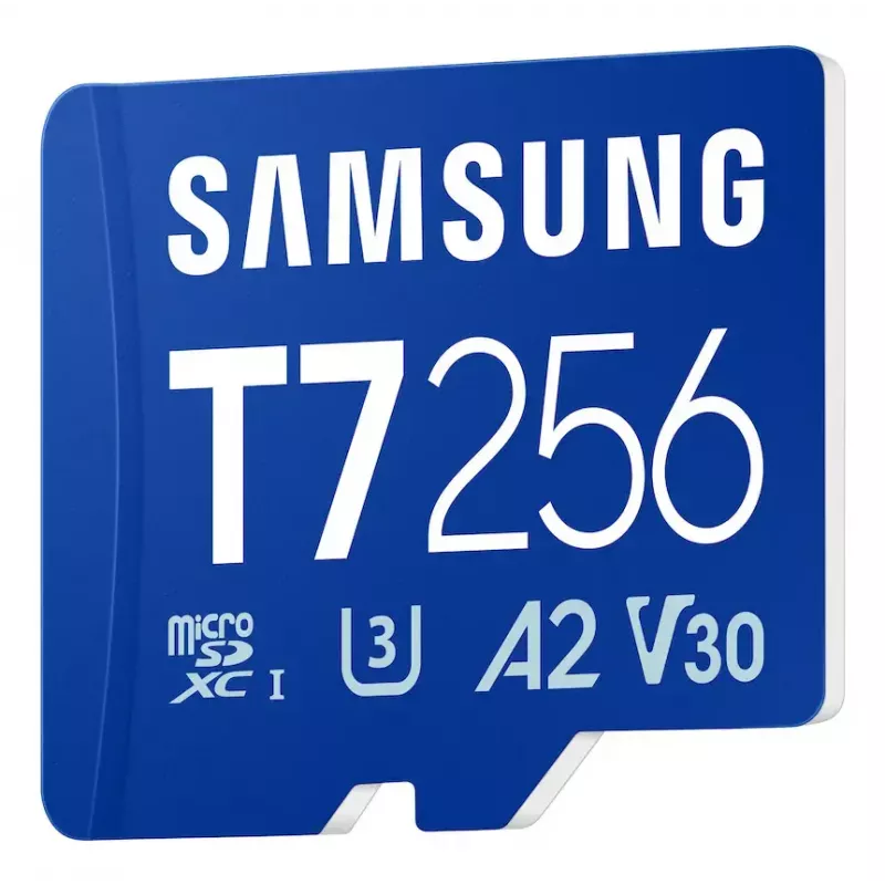 MicroSDXC-Speicherkarte Samsung T7 256 GB UHS-I U3 V30 Lesen 170 MB/s Blau