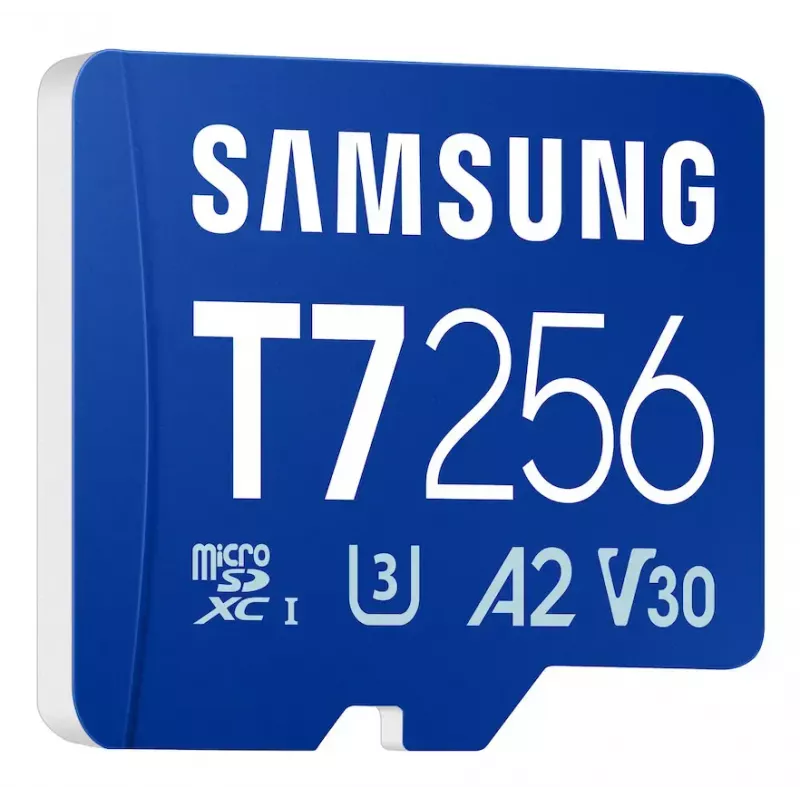 MicroSDXC-Speicherkarte Samsung T7 256 GB UHS-I U3 V30 Lesen 170 MB/s Blau