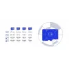 MicroSDXC-Speicherkarte Samsung T7 256 GB UHS-I U3 V30 Lesen 170 MB/s Blau