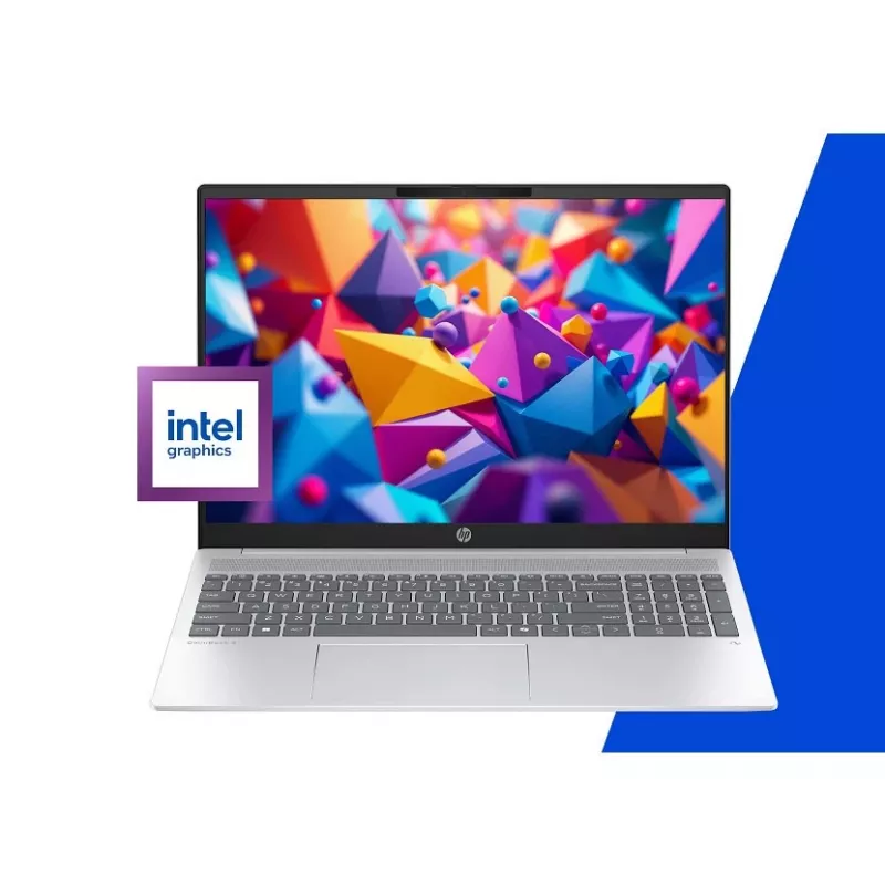 Laptop HP OmniBook 5 – Ultra 7 255U, 16 Zoll 2K-Display, 24 GB RAM, 512 GB SSD, Windows 11 Pro, Glacier Silver