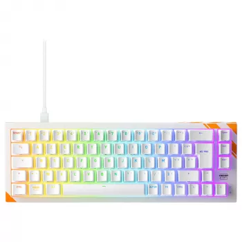 Mechanische Gaming-Tastatur Cherry K5 Pro TMR Compact 65% AZERTY RGB kabelgebunden USB Orange Weiß