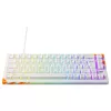 Mechanische Gaming-Tastatur Cherry K5 Pro TMR Compact — 65% QWERTY USB Kabelgebunden, RGB, Magnetischer Schalter, Orange/Weiß