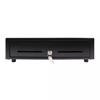 Elektronische Kassenschublade Olympia LD 410A, Metallgehäuse, schwarz, 415×410×104 mm