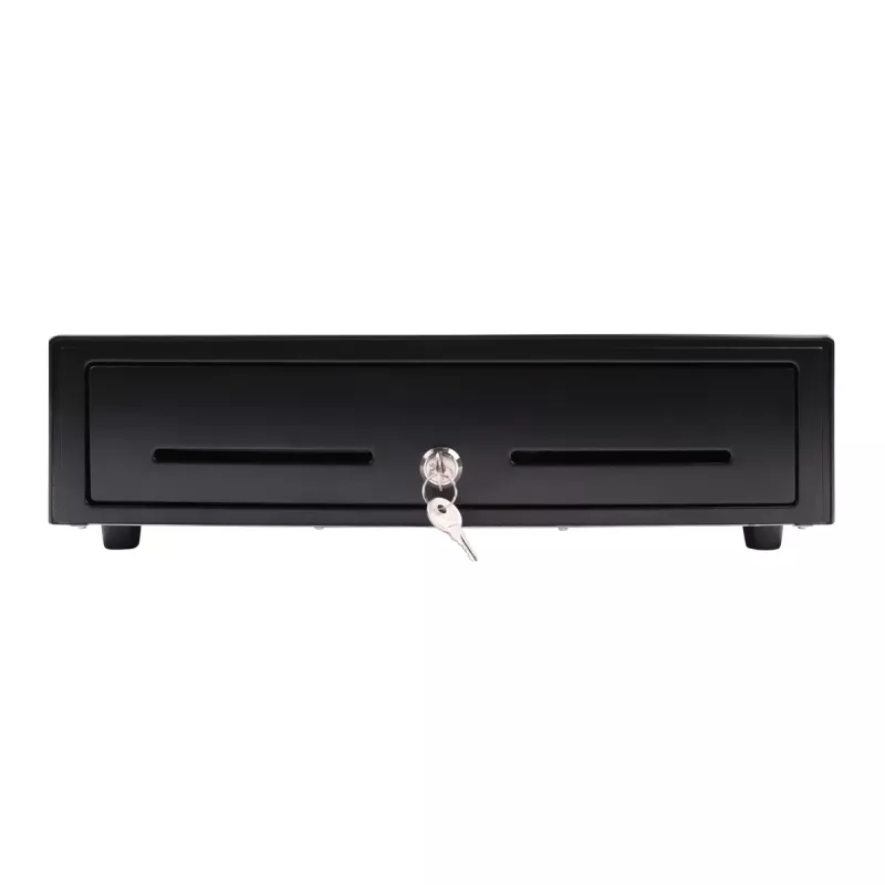 Elektronische Kassenschublade Olympia LD 410A, Metallgehäuse, schwarz, 415×410×104 mm