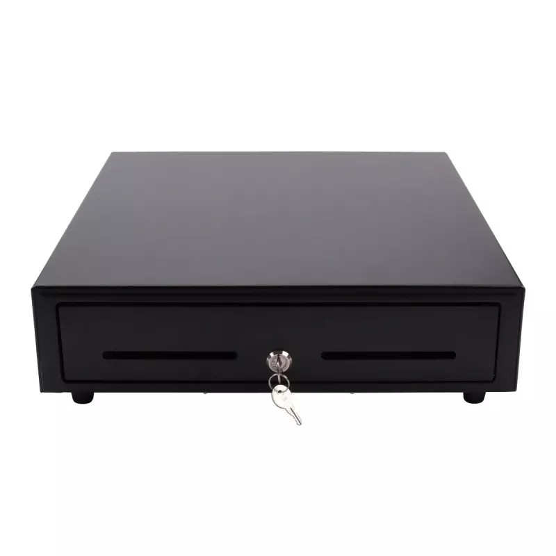 Elektronische Kassenschublade Olympia LD 410A, Metallgehäuse, schwarz, 415×410×104 mm