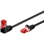 Netzwerk-Patchkabel GOOBAY Cat6 0,25 m, U/UTP, RJ-45 auf RJ-45, 90° abgewinkelt, schwarz