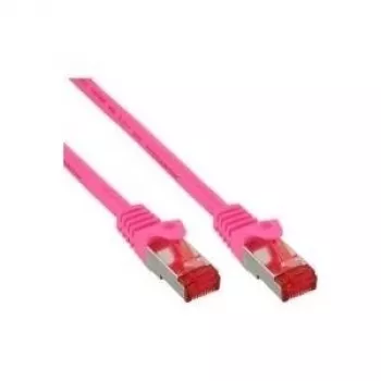 Patchkabel InLine Cat6 S/FTP PiMF 250MHz RJ45–RJ45 PVC rosa 1,5m
