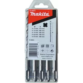 MAKITA B-49074 - HM-Bohrer-Set V-PLUS Nr. 3 für Kombi-Hammer HR2470 (50/100 mm Arbeitslänge | 5-teilig) (B-49074)