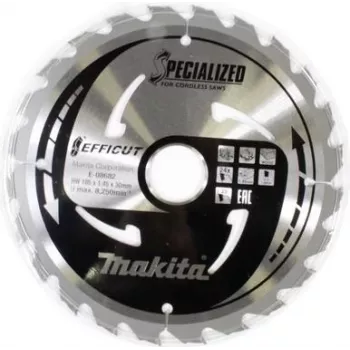 Makita Spezial EFFICUT - Kreissägeblatt - für Holz - 185 mm - 24 Zähne (E-08682)
