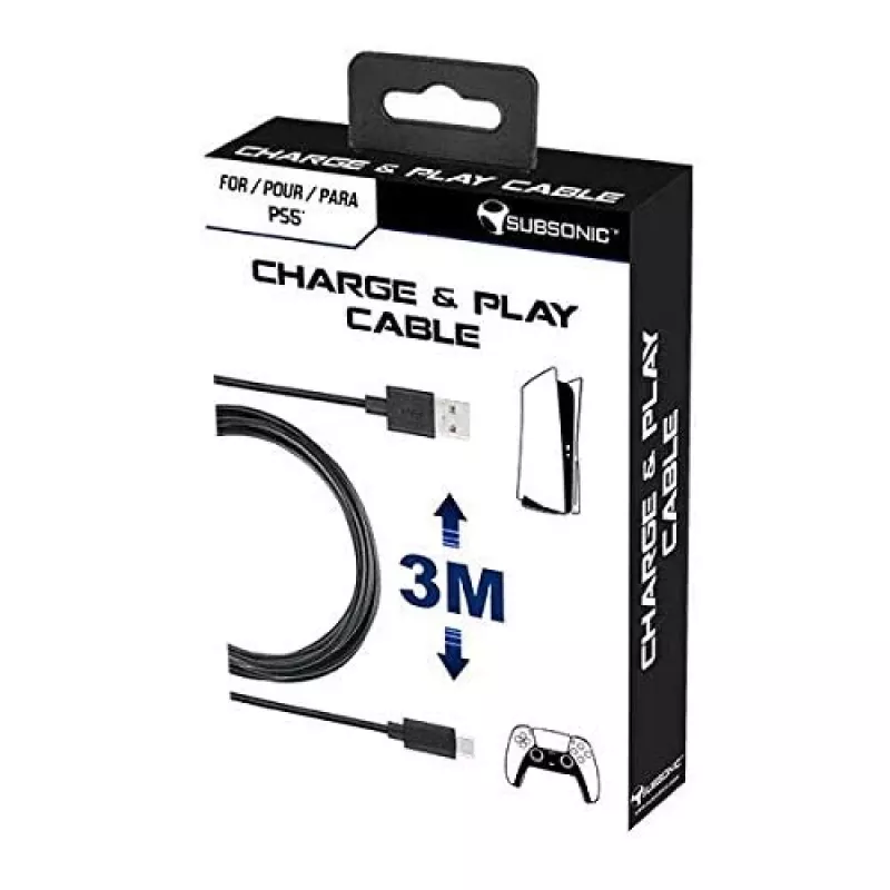 Subsonic Charge-and-Play-Kabel für PS5