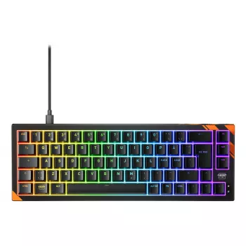 Mechanische Gaming-Tastatur Cherry K5 Pro TMR Compact 65% QWERTY Nordic Kabelgebunden USB RGB Schwarz/Orange