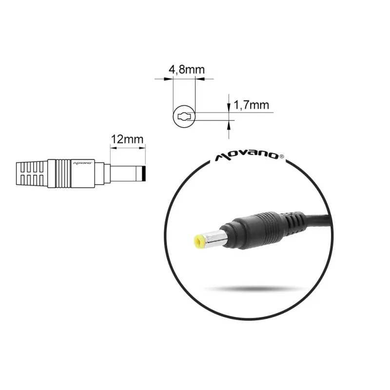 Notebook-Ladegerät MITSU 10,5V 4,3A (4,8×1,7 mm) für Sony-Laptops