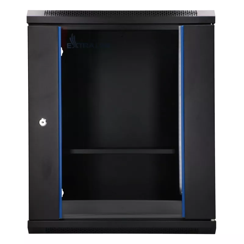 Extralink Lite 12U 530X400 WANDMONTAGE Rackschrank Schwarz Mit Einlegeboden
