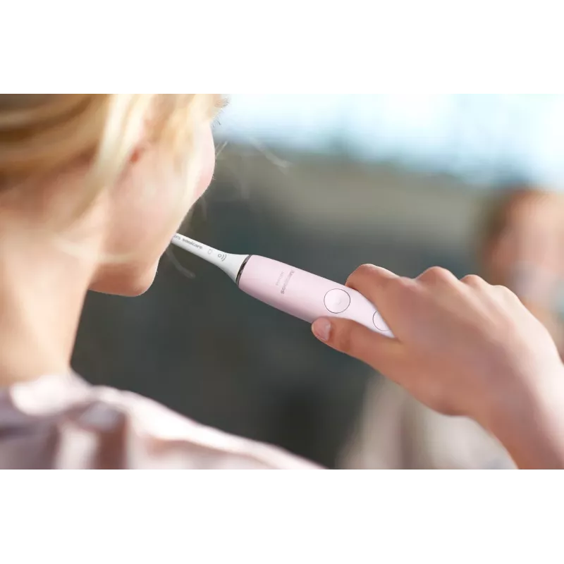Elektrische Schallzahnbürste Philips DiamondClean 9000 HX9911/29 — für Erwachsene, integrierter Li‑Ion‑Akku, Soft- & Normal-Modi, pink