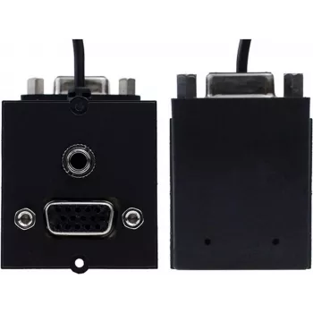 Steckdosenmodul VGA + RCA Bachmann 917.058 Audio-Video-Anschluss