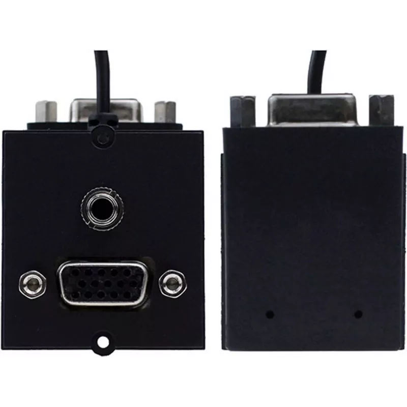 Steckdosenmodul VGA + RCA Bachmann 917.058 Audio-Video-Anschluss