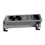 Power extension Bachmann DESK 2 0,2 m 2 AC-Steckdosen Schwarz Edelstahl