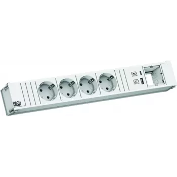 Steckdosenleiste Bachmann CONI 4x CEE7/3 Modell 912.702 — 4 Steckdosen, kompaktes Design