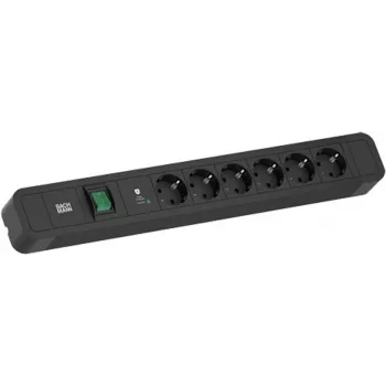 Steckdosenleiste Bachmann PRIMO 2 Schwarz 6 AC-Steckdosen 2 m