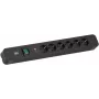 Steckdosenleiste Bachmann PRIMO 2 Schwarz 6 AC-Steckdosen 2 m