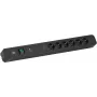 Power Strip Bachmann PRIMO 2 Schwarz 6 AC outlets 2 m