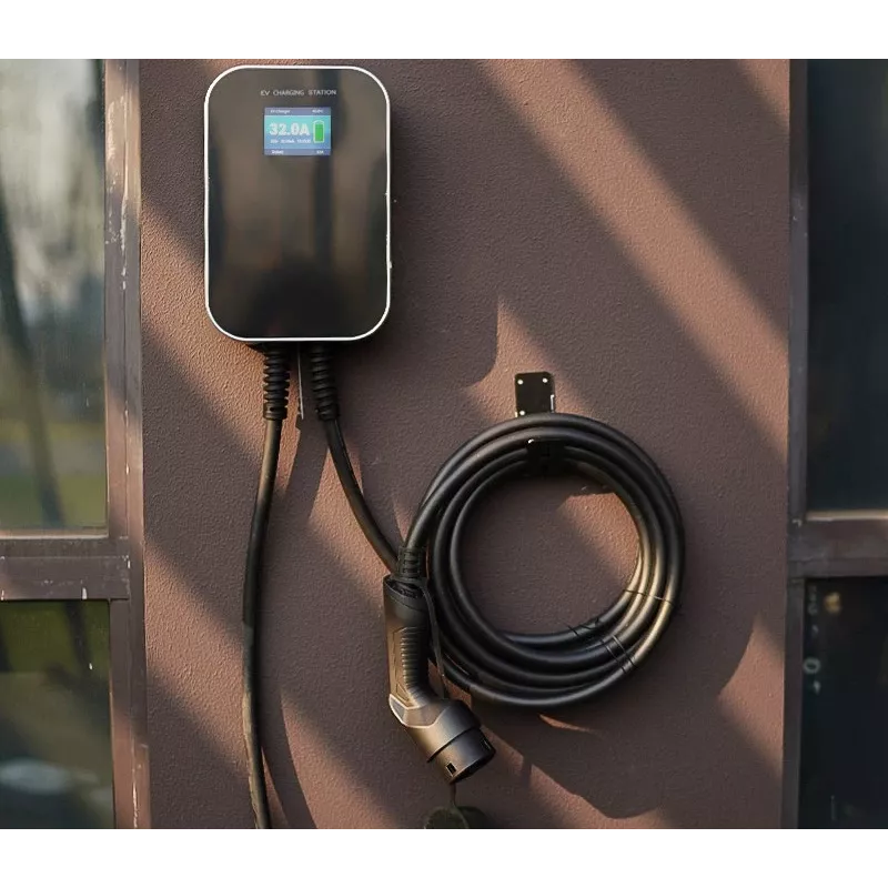 Extralink BS20-BC-22kW-APP Elektroauto-Ladegerät Typ 2 32A 22 kW, 3 Phasen, LCD-Bildschirm, App, 6,1 m