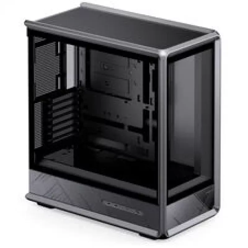 Jonsbo D401 PC-Gehäuse, Midi Tower, ATX, Tempered Glass – schwarz