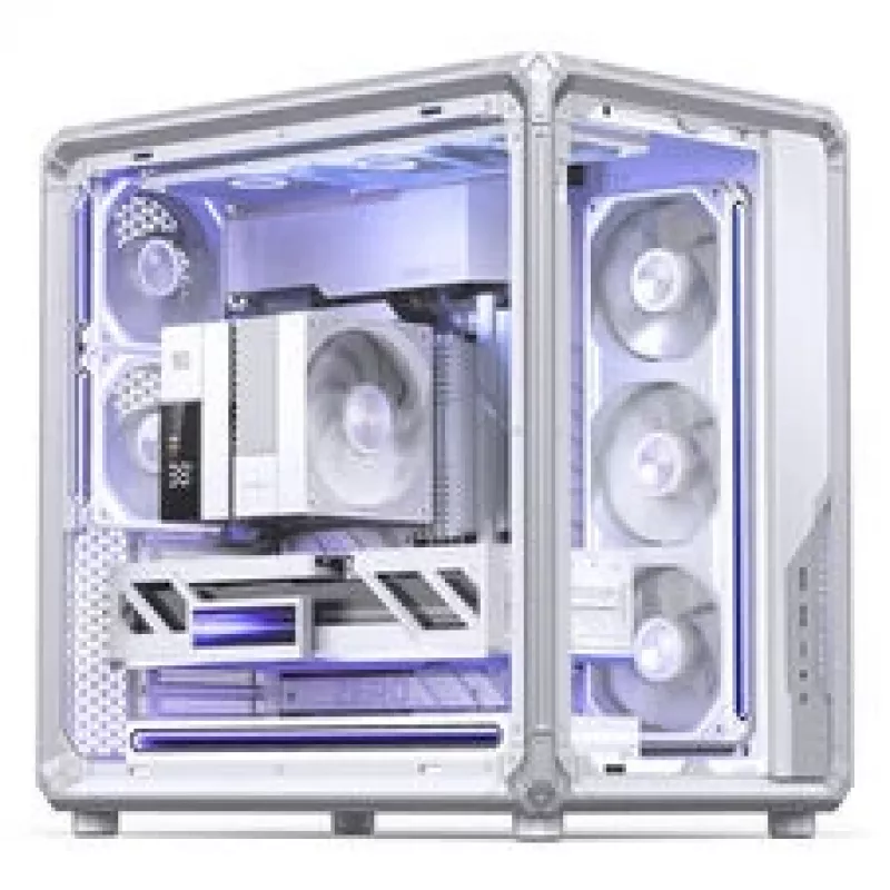Jonsbo X400 PC-Gehäuse, Midi Tower, ATX, Temperglas – Weiß