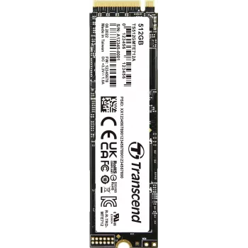 Transcend MTE712A - SSD - verschlüsselt - 512 GB - Intern - M.2 2280 (doppelseitig) - PCIe 4.0 x4 (NVMe) - 256-Bit-AES - Self-Encrypting Drive (SED), TCG Opal Encryption 2.0 (TS512