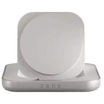 Kabelloses magnetisches Nachttisch-Ladegerät Zens ZESC20W/00 — weiß, MagSafe-kompatibles 15W kabelloses Laden